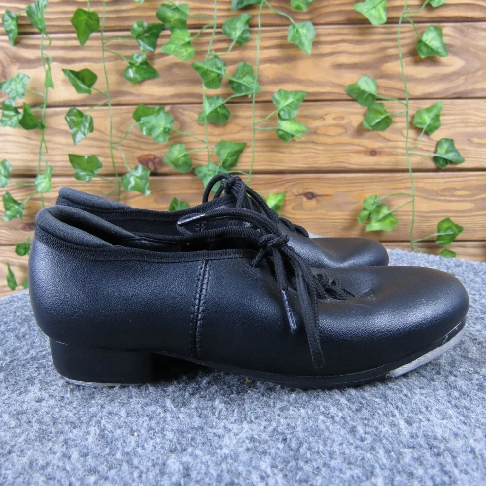 Theatricals Black Synthetic Toddler 11.5 Tap Shoes Lace-Up‎ Dance Shoe